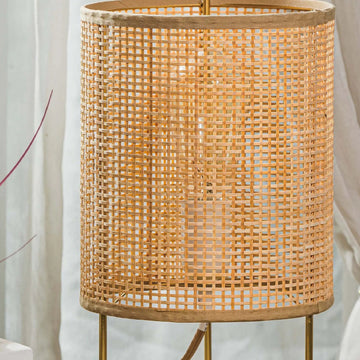 Lampe de table en bois et bambou Brano - Lumeria