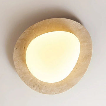Plafonnier LED en pierre naturelle - Lumeria