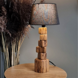 Lampe artisanale en bois - La Sensia™