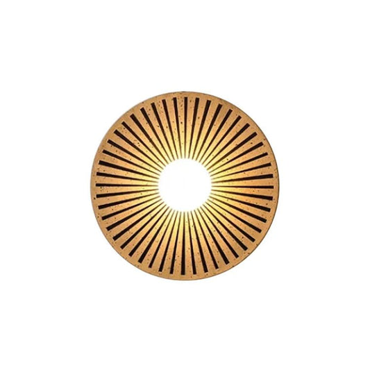 Applique murale de chevet japonaise Wabi - Sabi en forme d’éventail - Lumeria