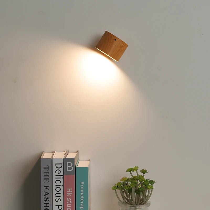 Applique murale double tête – touche & télécommande, LED USB rechargeable, rotation 360°, veilleuse - Lumeria