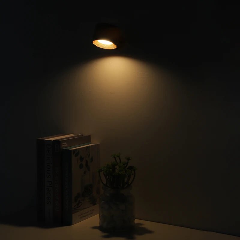 Applique murale double tête – touche & télécommande, LED USB rechargeable, rotation 360°, veilleuse - Lumeria