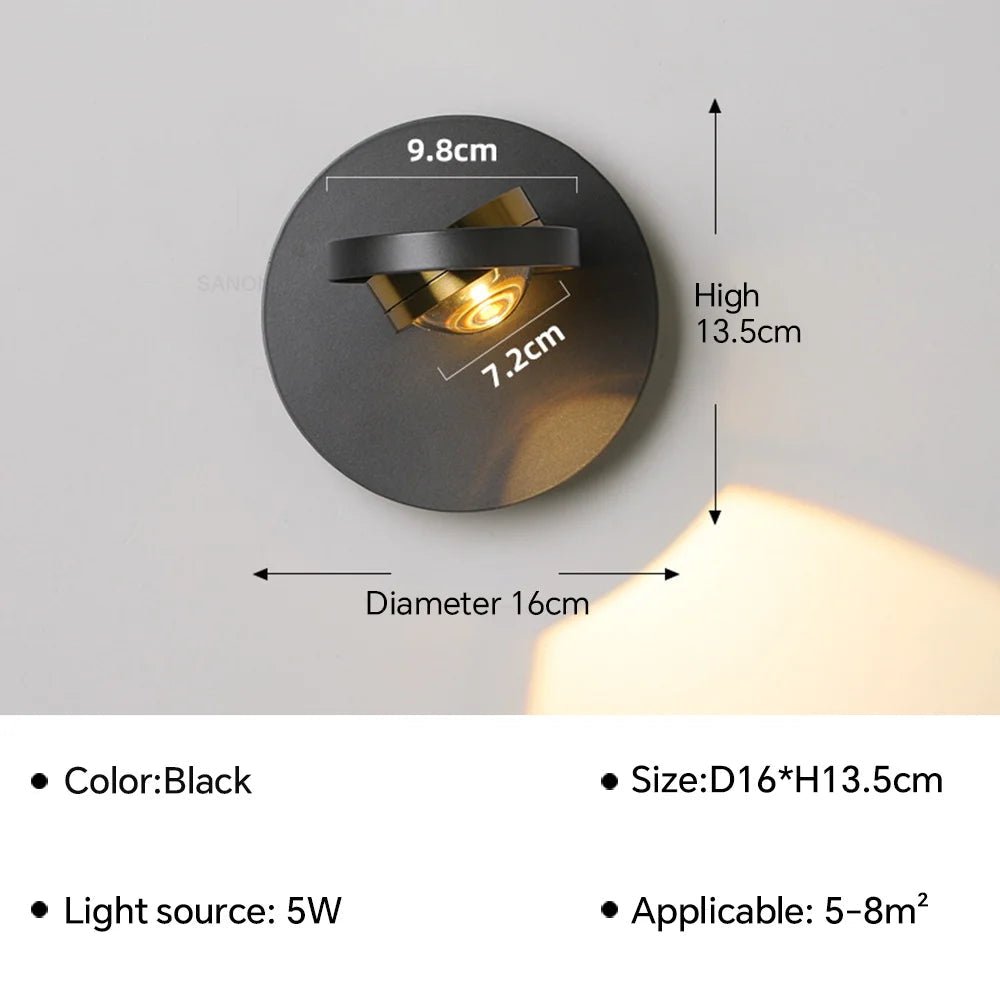 Applique murale en fer à double diffusion lumineuse LED - Lumeria