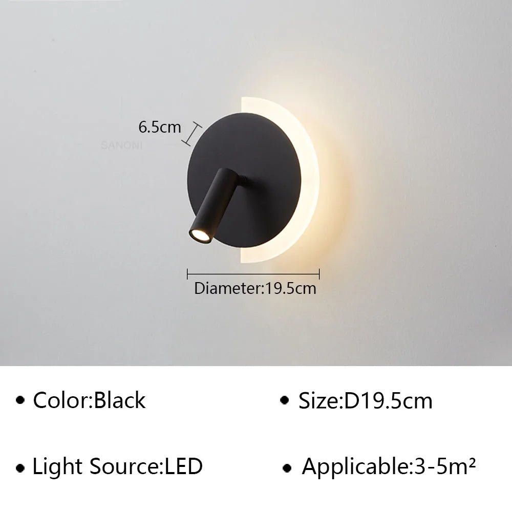 Applique murale en fer à double diffusion lumineuse LED - Lumeria
