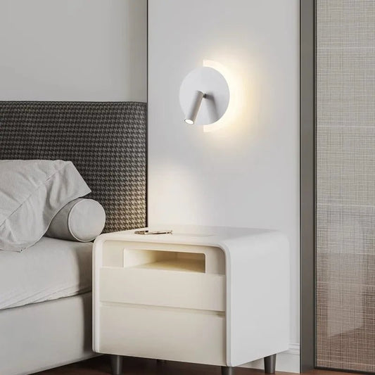 Applique murale en fer à double diffusion lumineuse LED - Lumeria