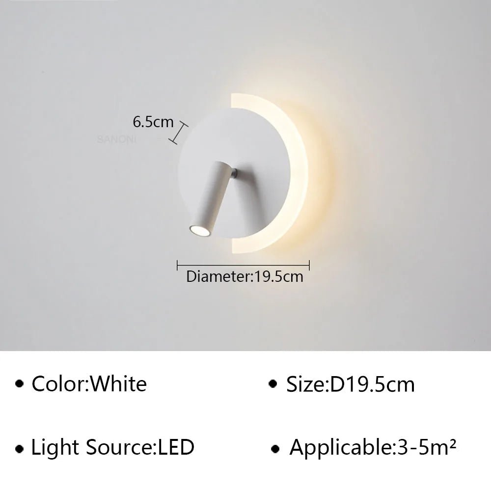Applique murale en fer à double diffusion lumineuse LED - Lumeria