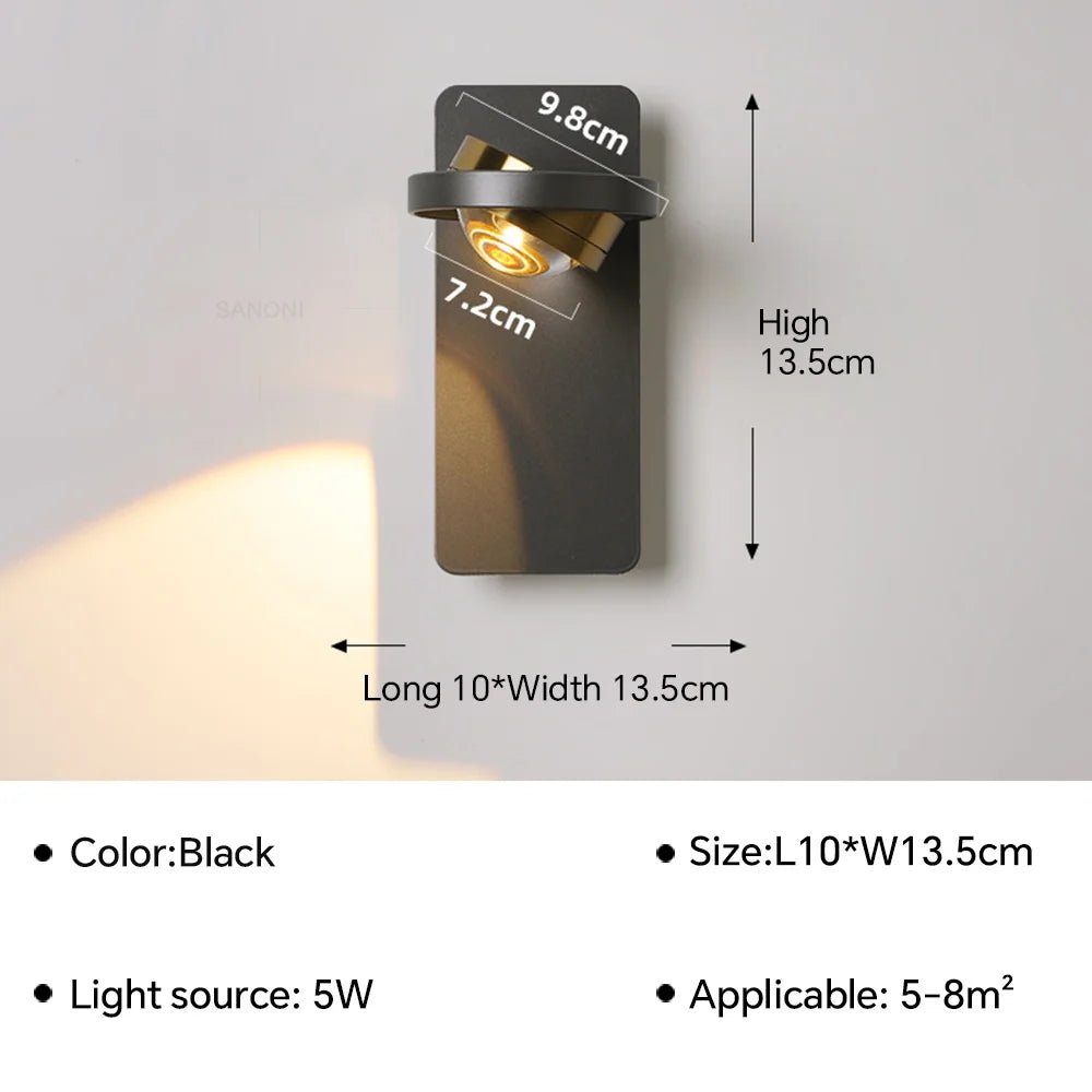 Applique murale en fer à double diffusion lumineuse LED - Lumeria