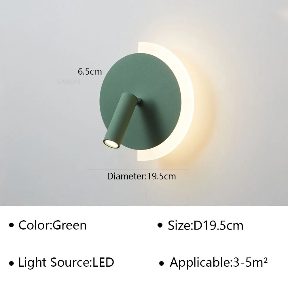 Applique murale en fer à double diffusion lumineuse LED - Lumeria