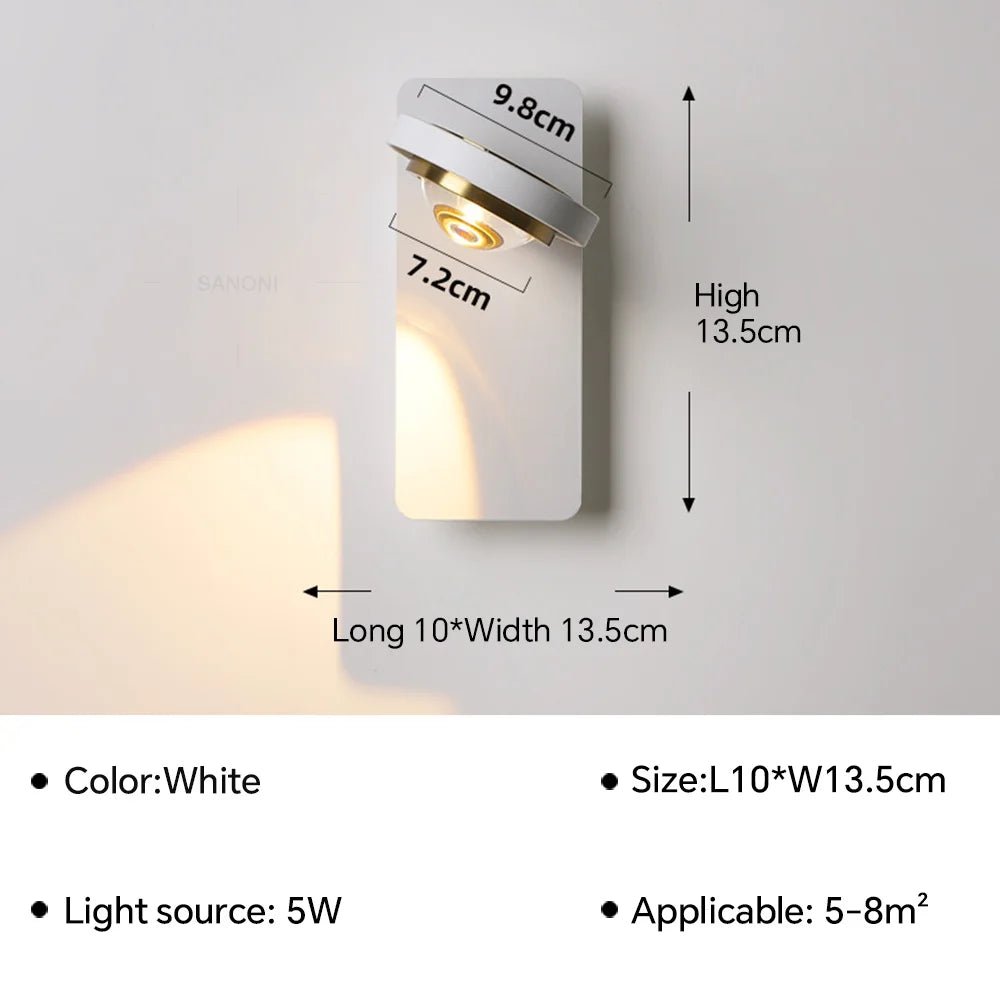 Applique murale en fer à double diffusion lumineuse LED - Lumeria