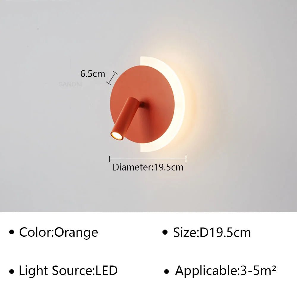 Applique murale en fer à double diffusion lumineuse LED - Lumeria