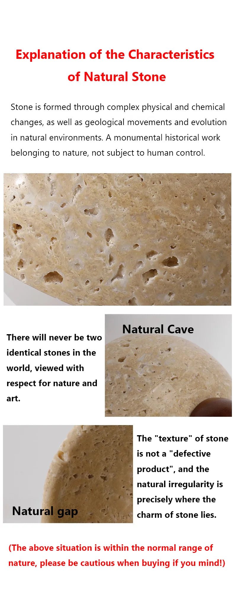 Applique murale en pierre naturelle et bois – Design classique Nik en travertin jaune - Lumeria