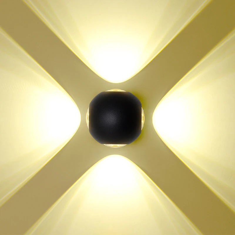 Applique murale extérieure LED en aluminium étanche IP65 moderne - Lumeria