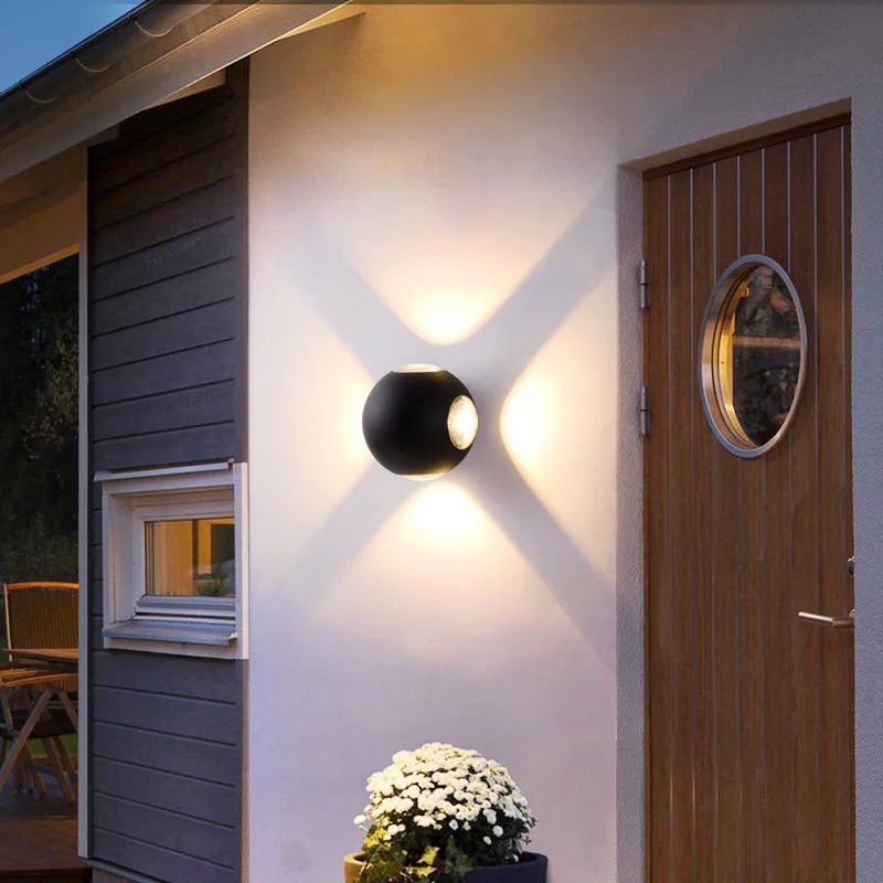 Applique murale extérieure LED en aluminium étanche IP65 moderne - Lumeria