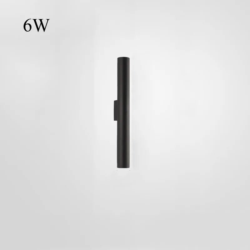 Applique murale LED double cylindre or et noir en aluminium - Lumeria