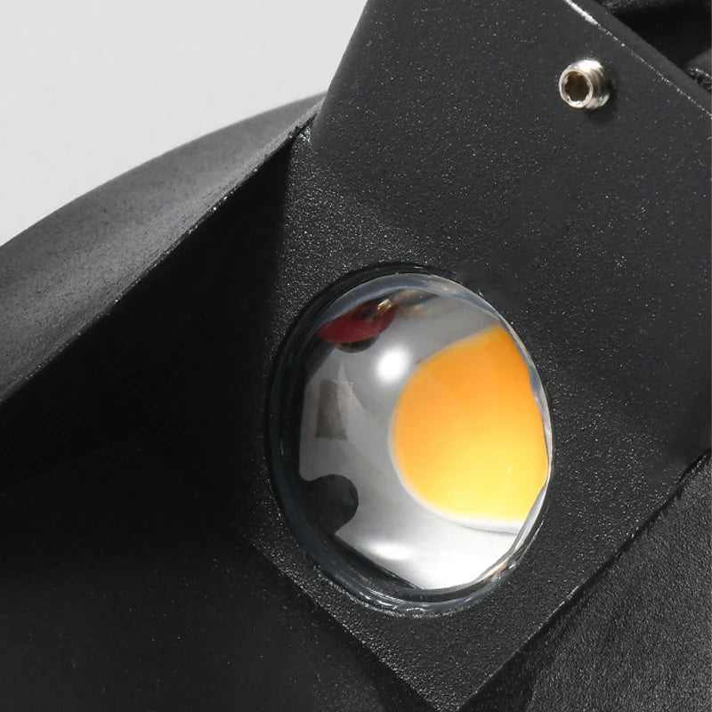 Applique murale LED double flux aluminium noir extérieure IP65 - Lumeria