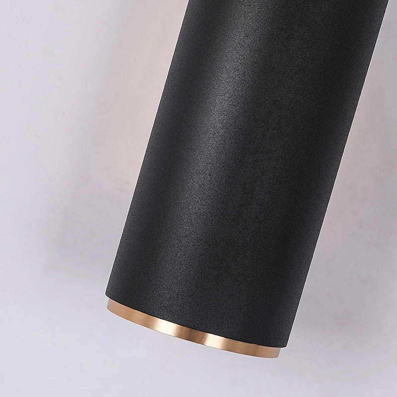 Applique murale LED double tête cylindrique en aluminium or dimmable - Lumeria