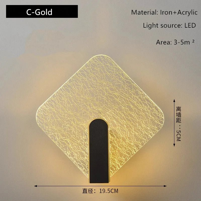Applique Murale LED en Acrylique de Luxe - Lumeria