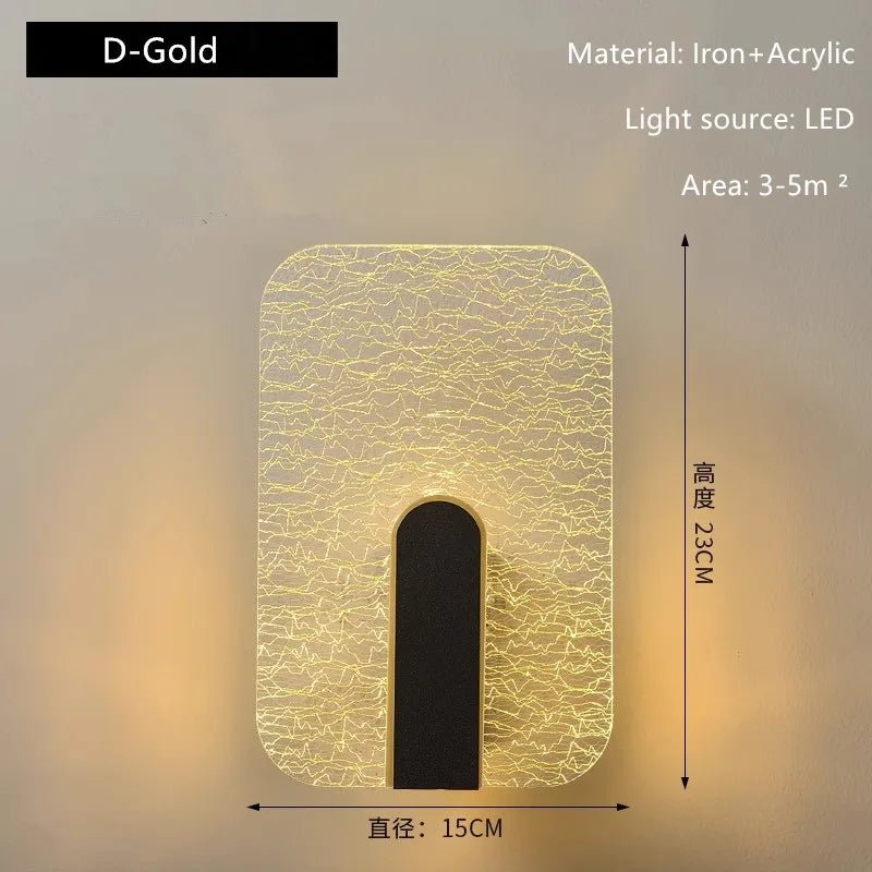 Applique Murale LED en Acrylique de Luxe - Lumeria
