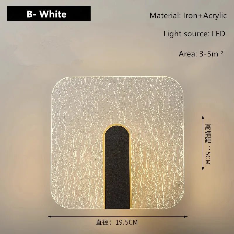 Applique Murale LED en Acrylique de Luxe - Lumeria