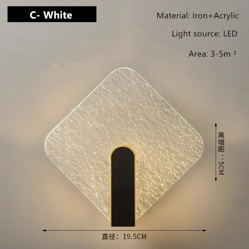 Applique Murale LED en Acrylique de Luxe - Lumeria