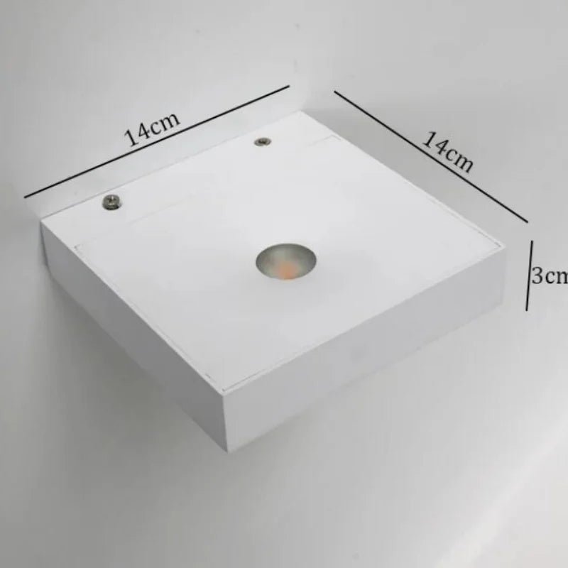 Applique murale LED en aluminium blanc à éclairage vers le haut - Lumeria