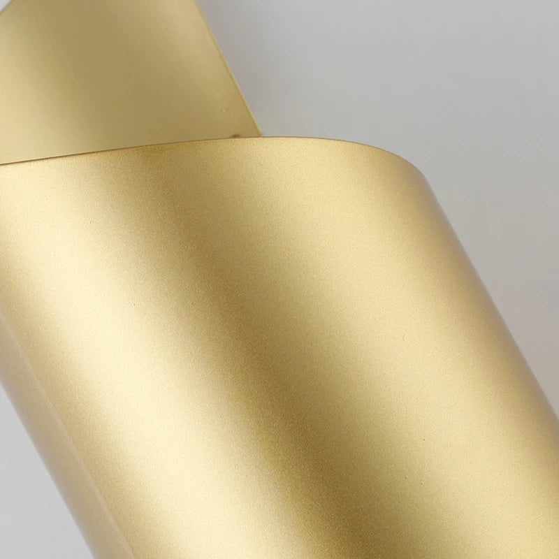 Applique murale LED en aluminium doré à lumière orientée haut et bas - Lumeria