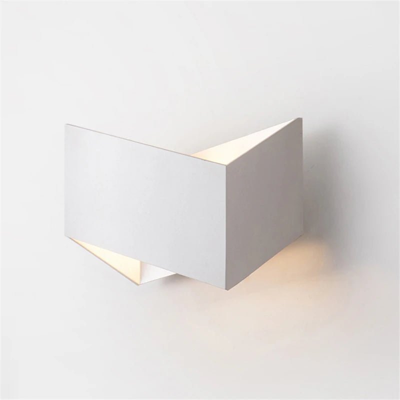 Applique murale LED en aluminium noir et blanc à éclairage haut et bas - Lumeria