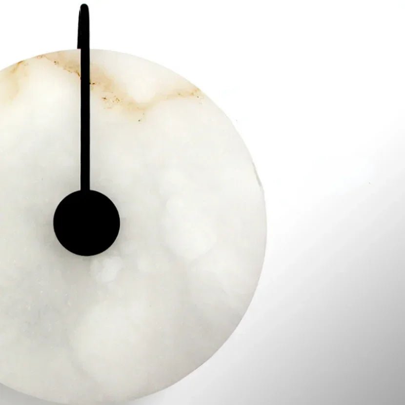 Applique murale LED en marbre synthétique à cadre métal bicolore - Lumeria