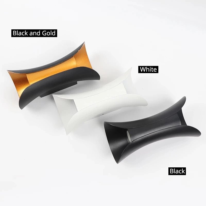 Applique murale LED étanche IP65 aluminium noir blanc or au style nordique - Lumeria