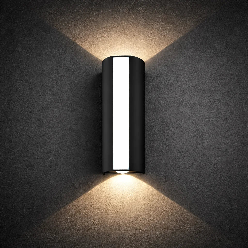 Applique murale LED extérieure 10W IP66 avec éclairage haut - bas minimaliste - Lumeria