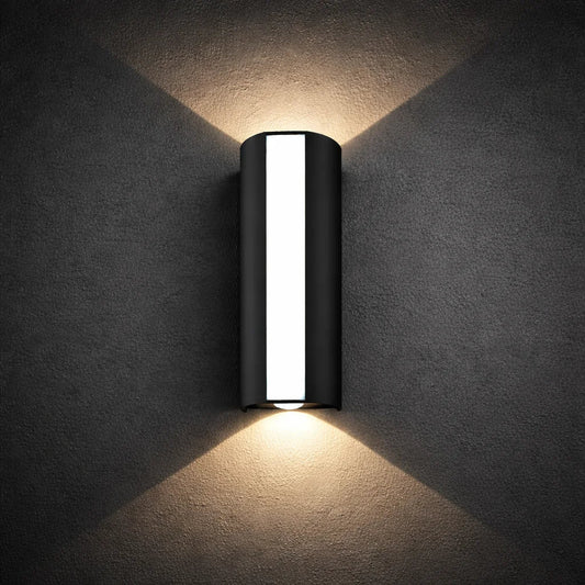 Applique murale LED extérieure 10W IP66 avec éclairage haut - bas minimaliste - Lumeria
