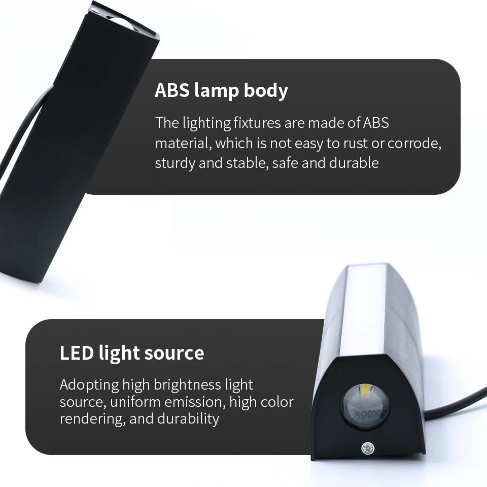 Applique murale LED extérieure 10W IP66 avec éclairage haut - bas minimaliste - Lumeria