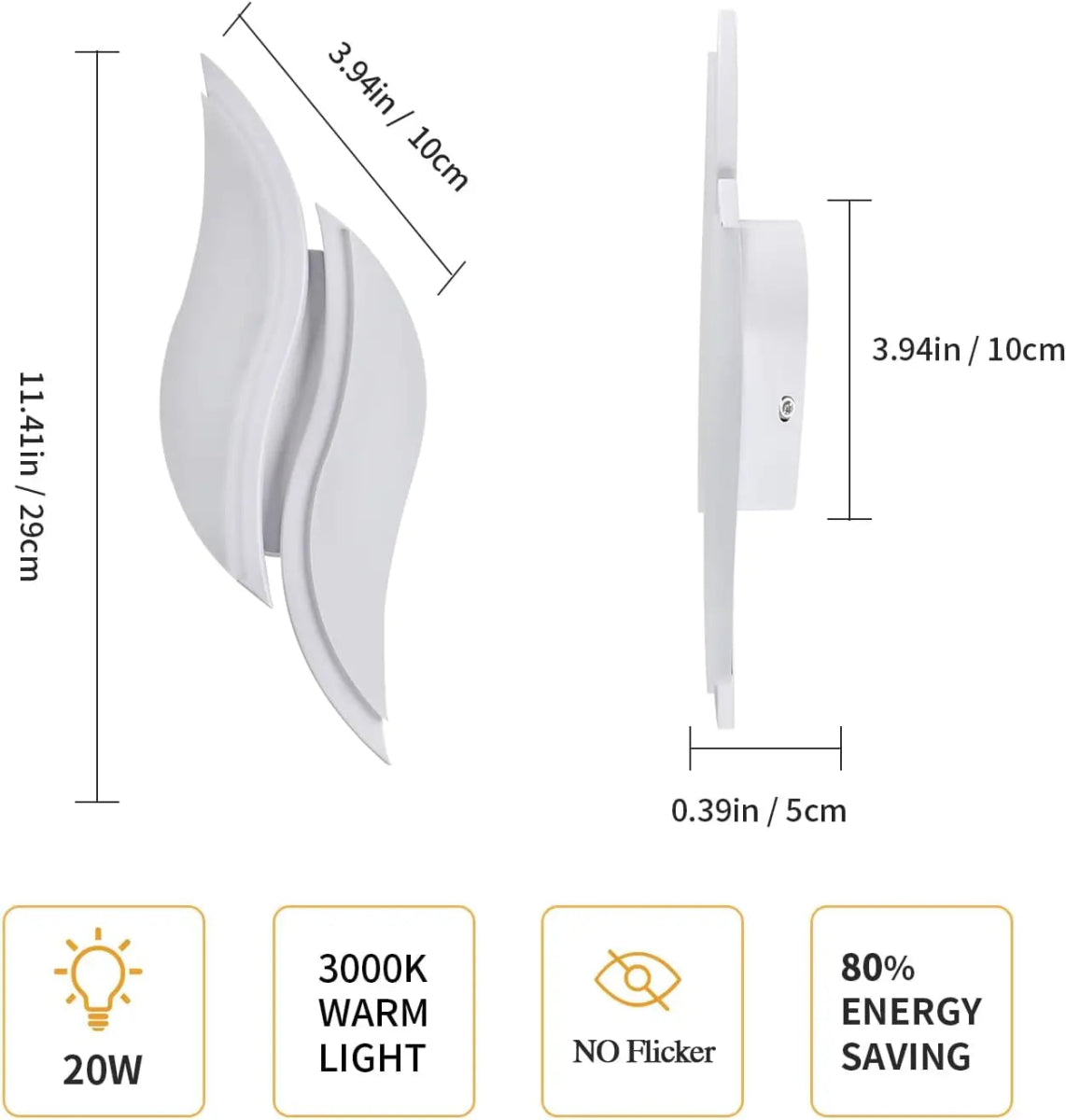 Applique murale LED moderne en fer - Lumeria