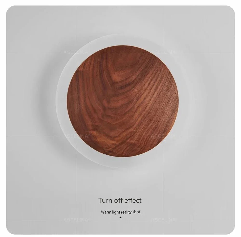 Applique murale LED moderne nordique en noyer - Lindal - Lumeria