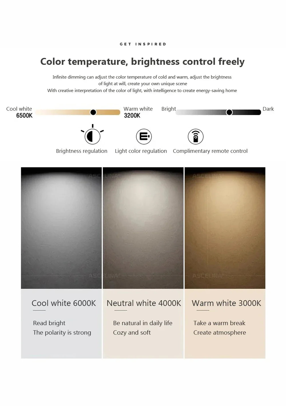 Applique murale LED moderne nordique en noyer - Lindal - Lumeria
