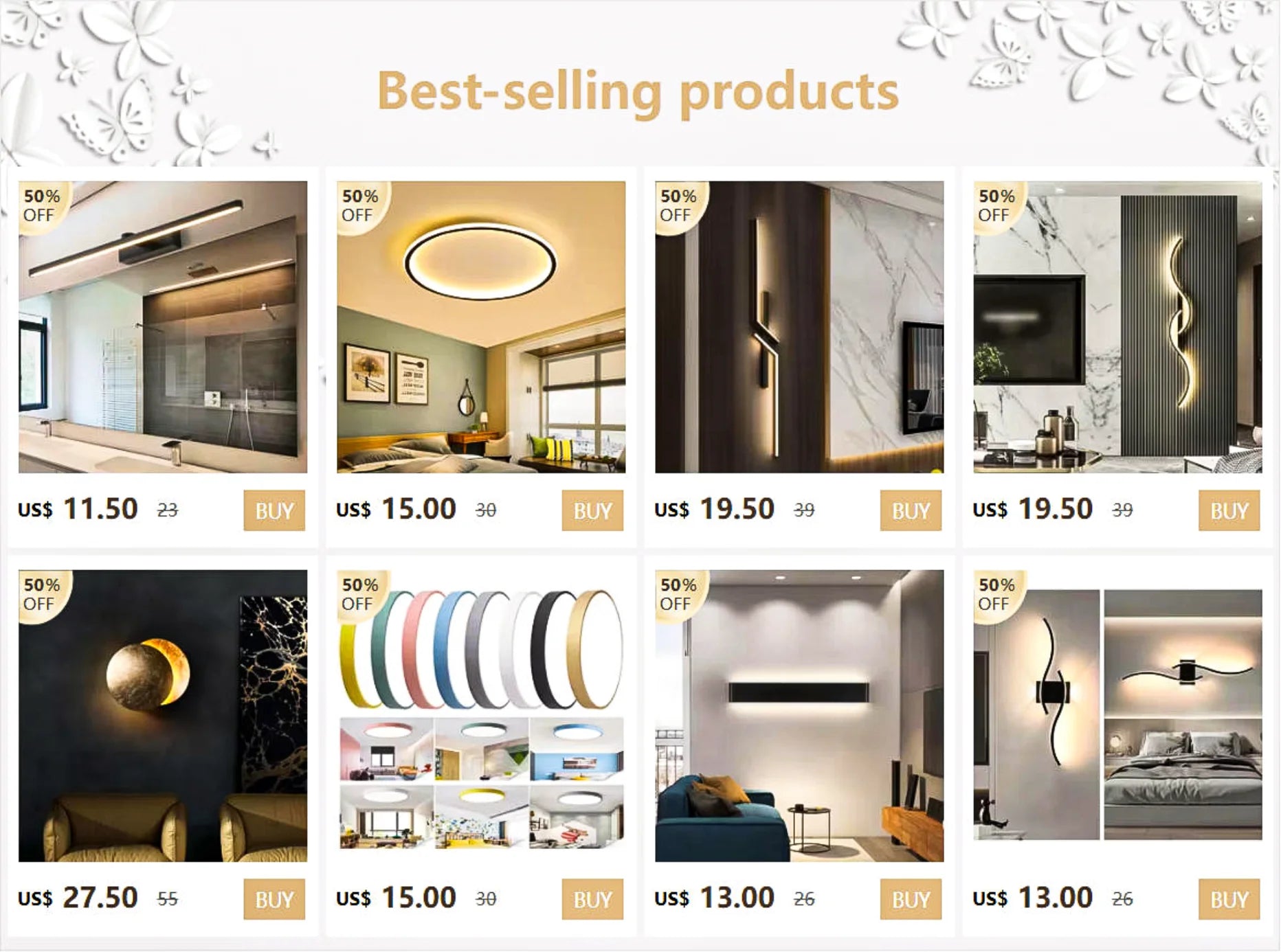 Applique murale LED moderne nordique en noyer - Lindal - Lumeria