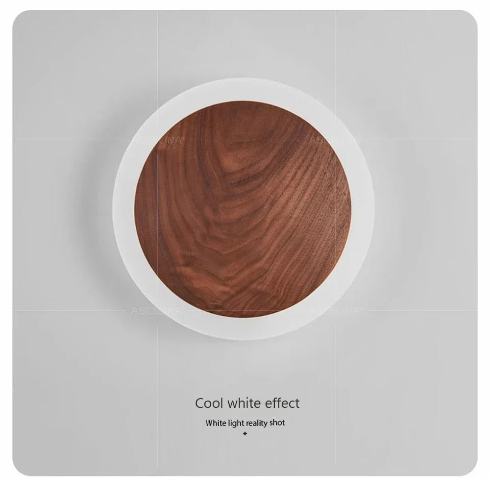 Applique murale LED moderne nordique en noyer - Lindal - Lumeria