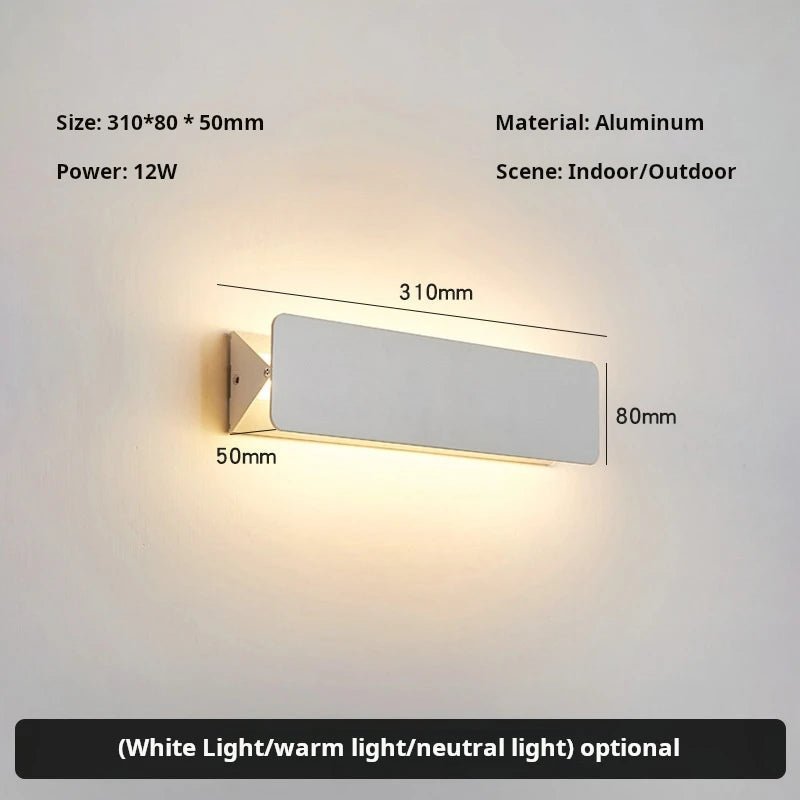 Applique murale LED orientable en aluminium avec éclairage bidirectionnel - Lumeria