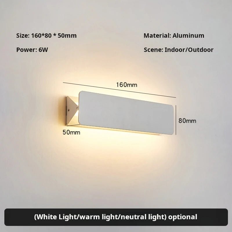 Applique murale LED orientable en aluminium avec éclairage bidirectionnel - Lumeria