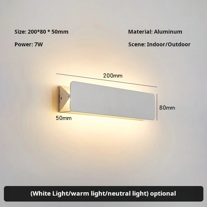 Applique murale LED orientable en aluminium avec éclairage bidirectionnel - Lumeria