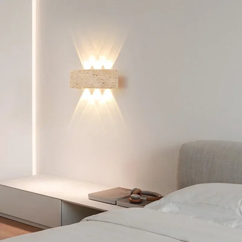 Applique murale LED pierre étanche IP65 pour extérieur et intérieur - Lumeria