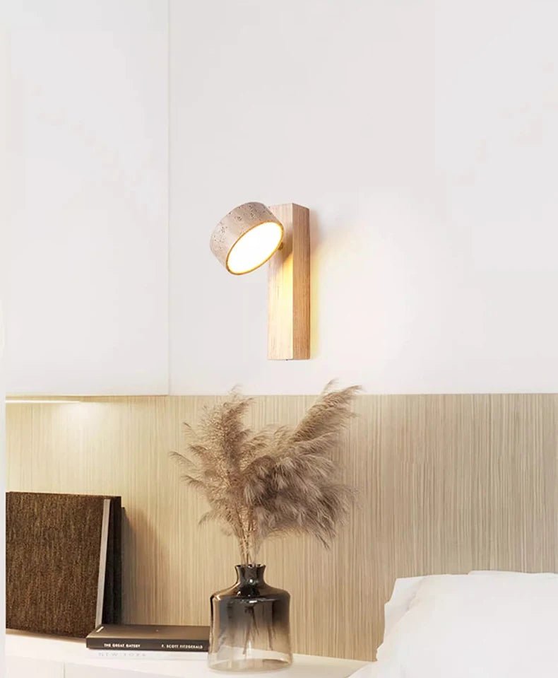 Applique Murale LED Rotative en Bois - Lumeria