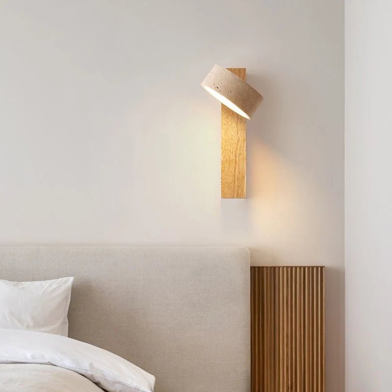 Applique Murale LED Rotative en Bois - Lumeria