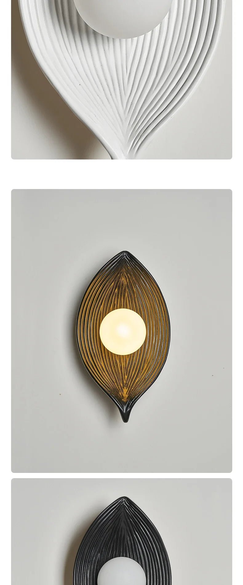 Applique Murale LED Vintage Feuille Main - Vaneda - Lumeria