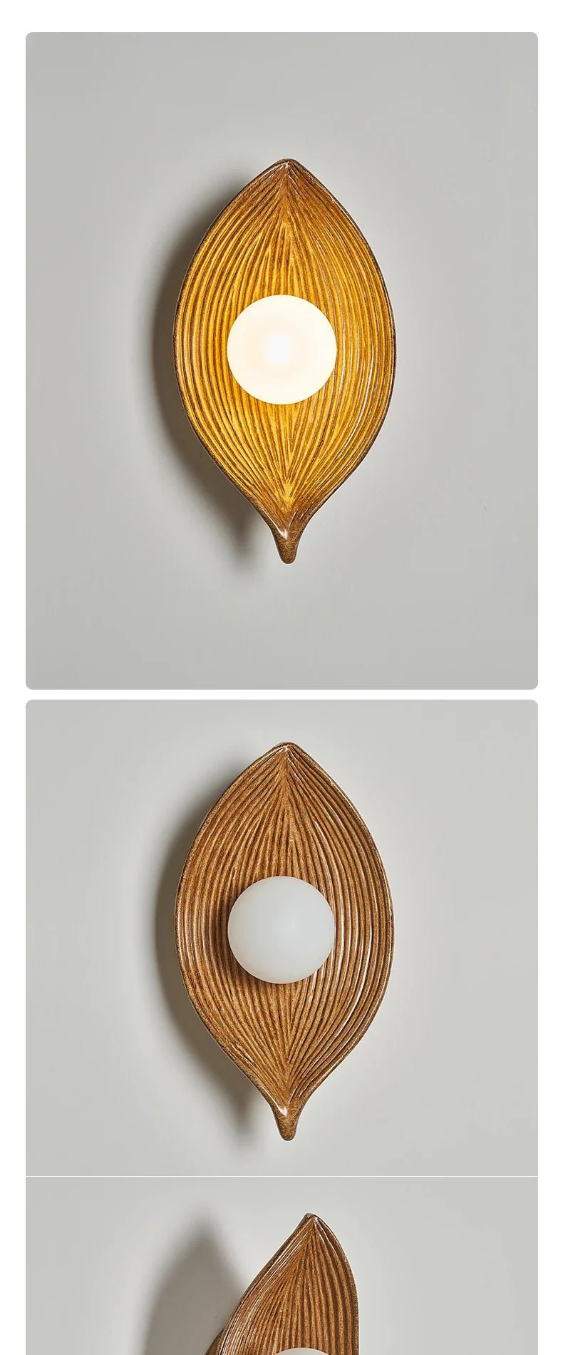 Applique Murale LED Vintage Feuille Main - Vaneda - Lumeria