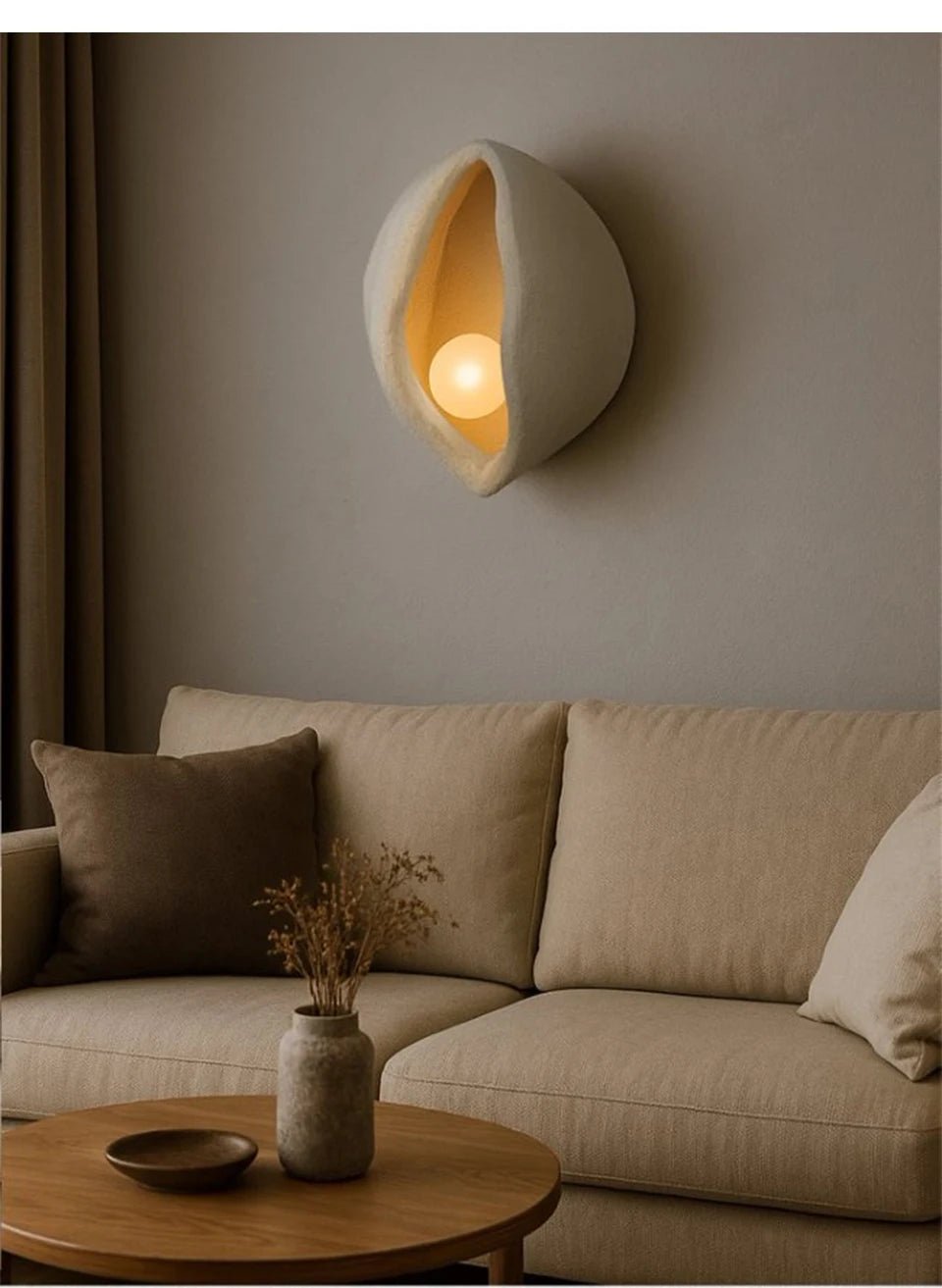 Applique Murale minimaliste au style artistique et Wabi - Sabi - Lumeria