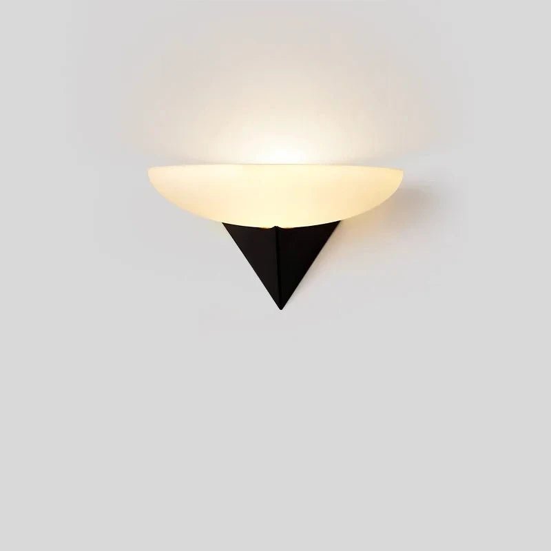 Applique murale moderne en fer et verre dépoli à LED diffuseur double - Lumeria