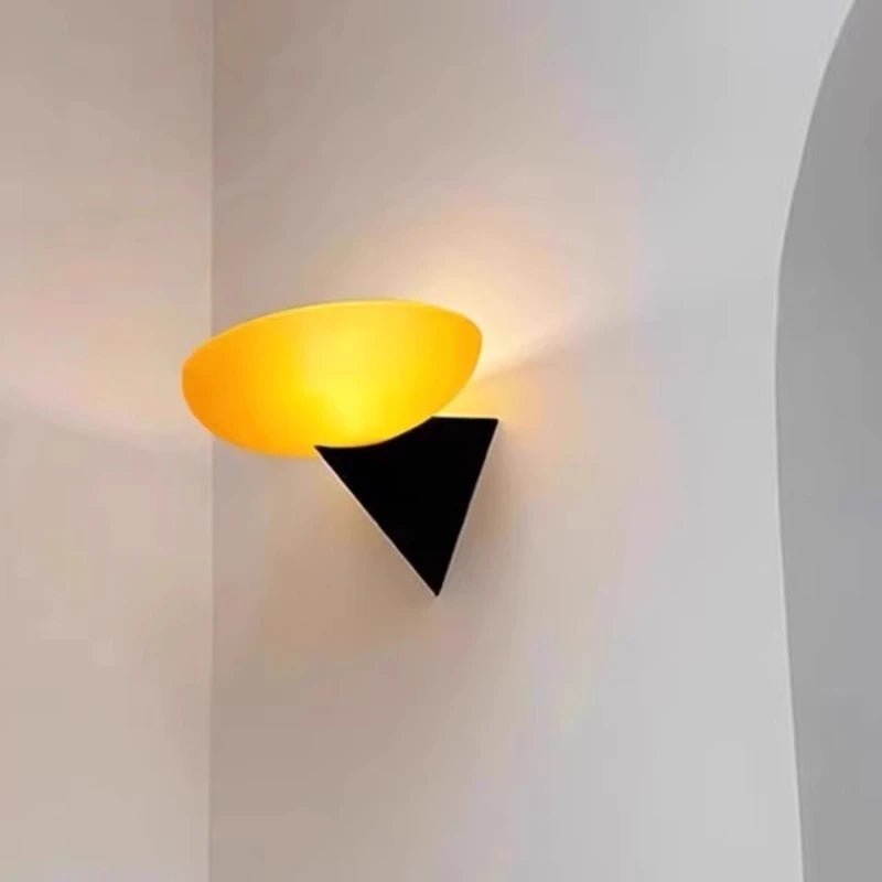 Applique murale moderne en fer et verre dépoli à LED diffuseur double - Lumeria