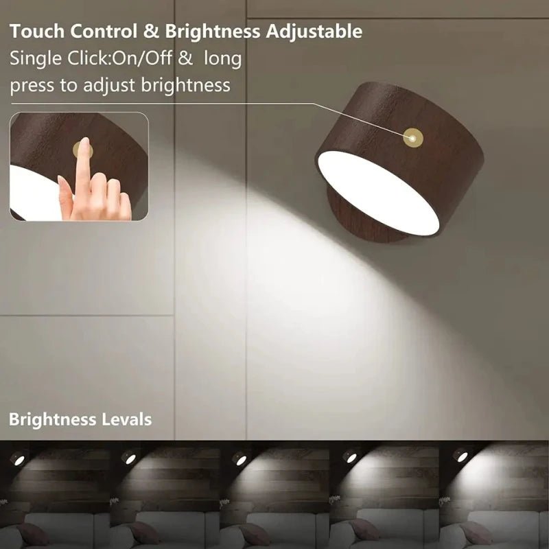 Applique Murale Moderne et Élégante, Rechargeable par USB, avec 3 Vitesses Iuno - Lumeria