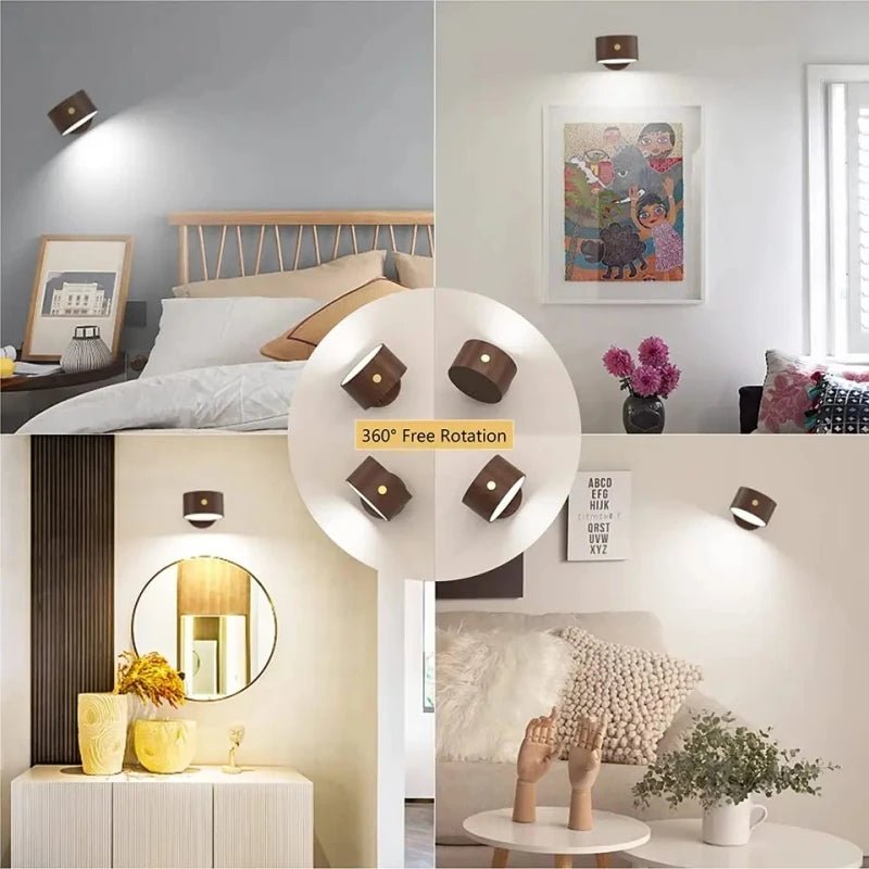 Applique Murale Moderne et Élégante, Rechargeable par USB, avec 3 Vitesses Iuno - Lumeria